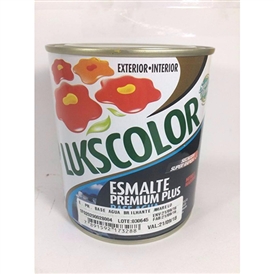 Tinta Esmalte A Base De Agua Lukscolor Cores Esmalte Sintetico Lukscolor Branco Base Agua 900ml Tintas