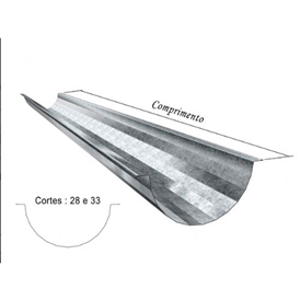 CALHA PLATIBANDA ZINCO 