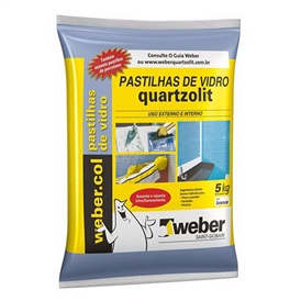 CIMENTCOLA PASTILHA VIDRO QUARTZOLIT BRANCO 5KG