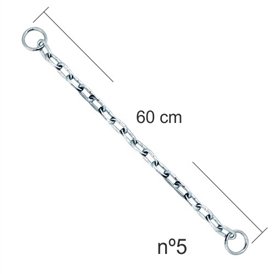 CORRENTE P/CADEADO ELO SOLDADO 5MMX60CM