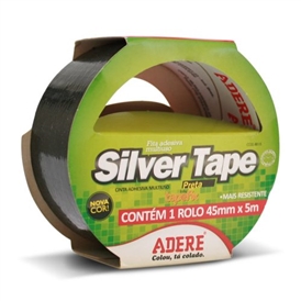 FITA ADERE SILVER TAPE PRETA 45MMX5M