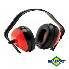 PROTETOR AURICULAR BRASFORT FONE VERMELHO