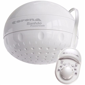 DUCHA CORONA MEGABANHO PRESSURIZADO BRANCO 220V 7500W