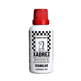 CORANTE XADREZ VERMELHO 50 ML