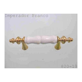 PUXADOR 745 BLUMENAU BRANCO/DOURADO C/64