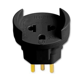 PINO ADAPTADOR ILUMI (2P+T) PRETO - 1210