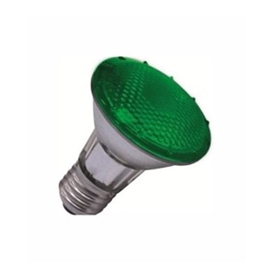 LÂMPADA HALÓGENA 50WX127V ALUMBRA PAR 20 E27 VERDE