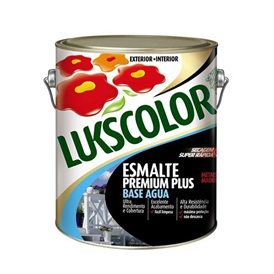 ESMALTE SINTÉTICO LUKSCOLOR BRANCO BASE ÁGUA 3,6L